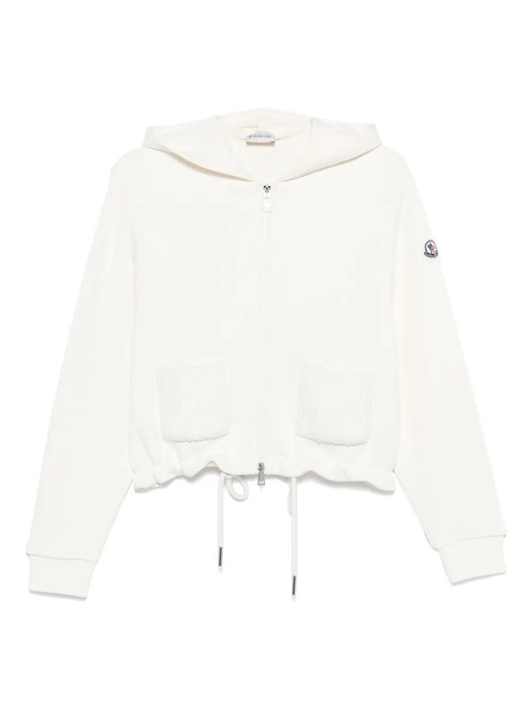 Moncler knitted-pocket hoodie - White - zdjęcie produktu nr 1