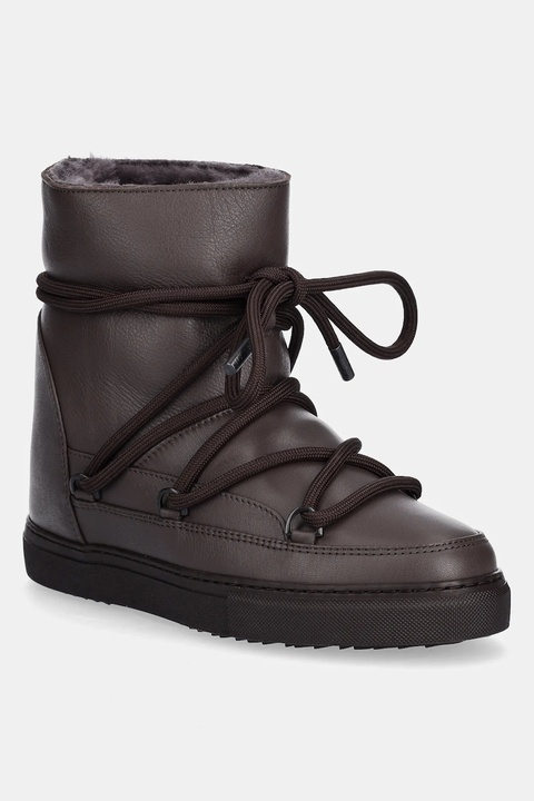 Inuikii śniegowce skórzane Full Leather Wedge kolor brązowy 1001.004.0091.152 - zdjęcie produktu nr 1
