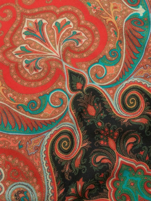 ETRO paisley-print cashmere-blend scarf - Red - zdjęcie produktu nr 2