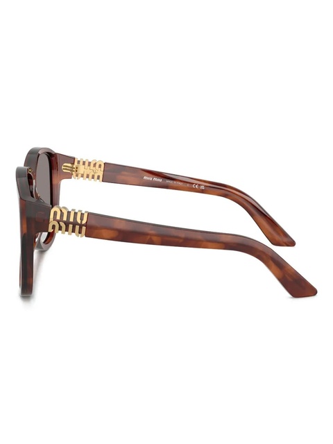 Miu Miu Eyewear tortoiseshell-pattern sunglasses - Brown - zdjęcie produktu nr 2