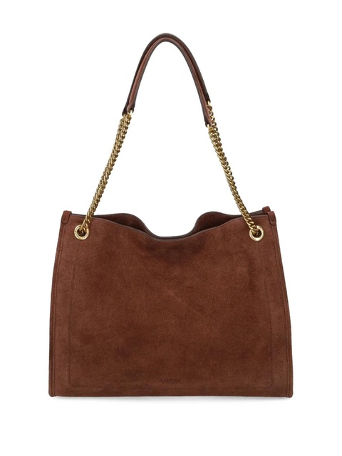 Lauren Ralph Lauren chain-strap suede tote bag - Brown - zdjęcie produktu nr 2