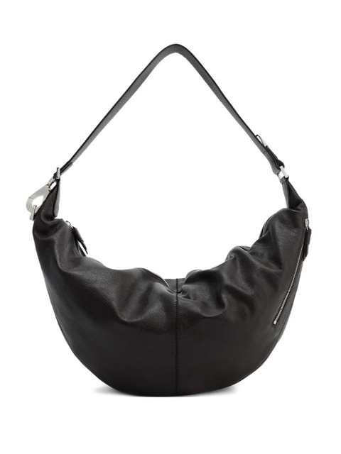 LEMAIRE Quiver curved zip shoulder bag - Brown - zdjęcie produktu nr 1