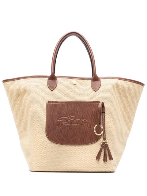 Longchamp large Le Pliage Collection Basket tote bag - Neutrals - zdjęcie produktu nr 1