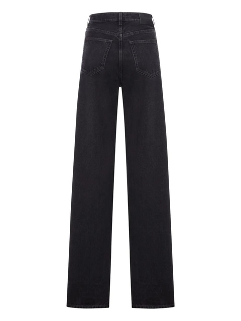 Saint Laurent V-waist wide-leg jeans - Black - zdjęcie produktu nr 2