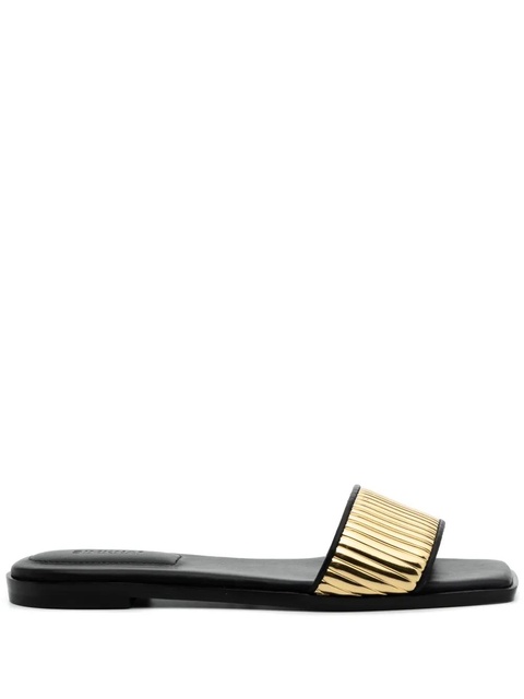 Simkhai Carter leather slides - Gold - zdjęcie produktu nr 1