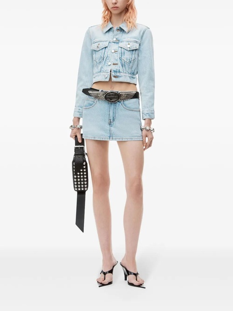Alexander Wang mid-rise denim skort - Blue - zdjęcie produktu nr 1