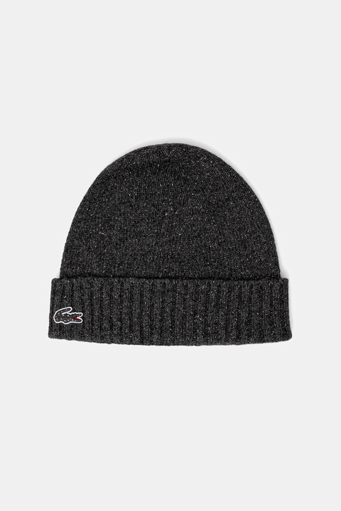 Lacoste czapka z dodatkiem wełny kolor szary RB5995 - zdjęcie produktu nr 1