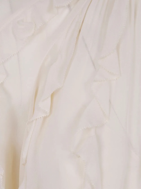 ZIMMERMANN ruffled high-neck blouse - Neutrals - zdjęcie produktu nr 2