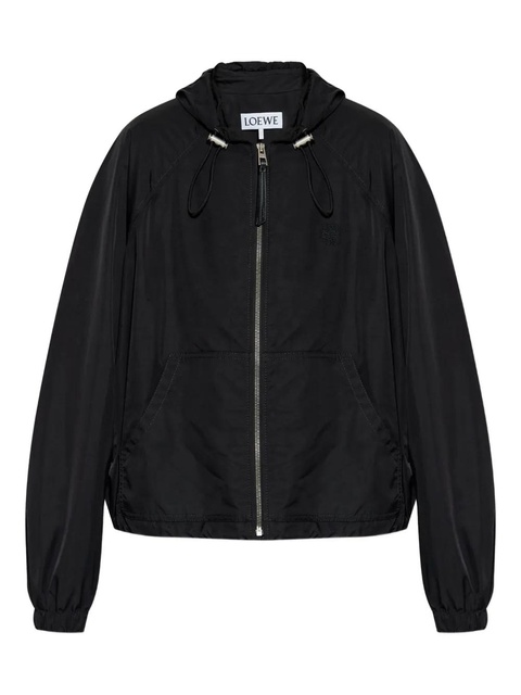 LOEWE hooded drawstring bomber jacket - Black - zdjęcie produktu nr 1