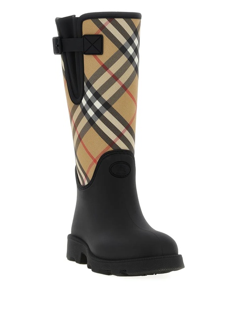 Burberry Knight-print rain boots - Black - zdjęcie produktu nr 2