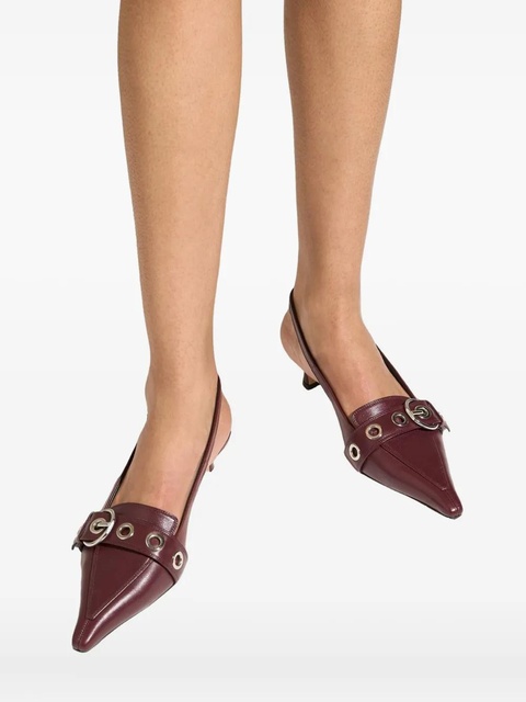 Aeyde 35mm Davina heeled pumps - Red - zdjęcie produktu nr 2