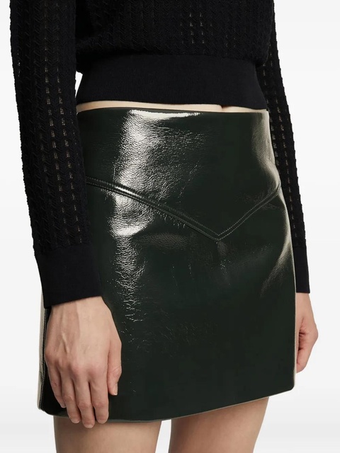 Proenza Schouler tonal-trim mini skirt - Green - zdjęcie produktu nr 2