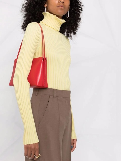 Tory Burch ribbed-knit roll-neck jumper - Yellow - zdjęcie produktu nr 2