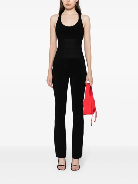 Alexander Wang logo-waistband cropped tank top - Black - zdjęcie produktu nr 2