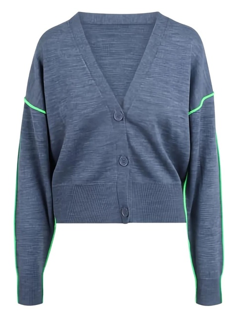 Essentiel Antwerp contrast-trim cardigan - Grey - zdjęcie produktu nr 1