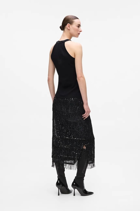 Karl Lagerfeld top bawełniany kolor czarny A4W17056 - zdjęcie produktu nr 1