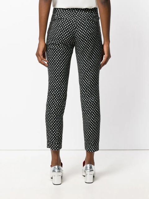 ETRO cropped polka dot trousers - Black - zdjęcie produktu nr 2