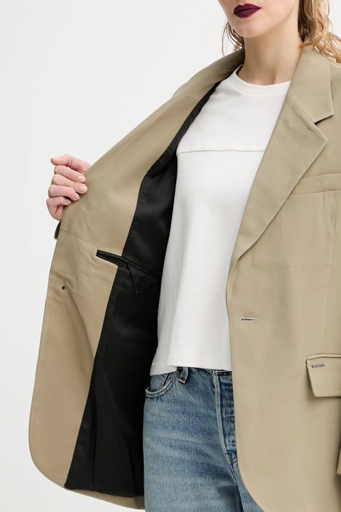 G-Star marynarka kolor zielony oversize gładka D23509-D522 - zdjęcie produktu nr 1