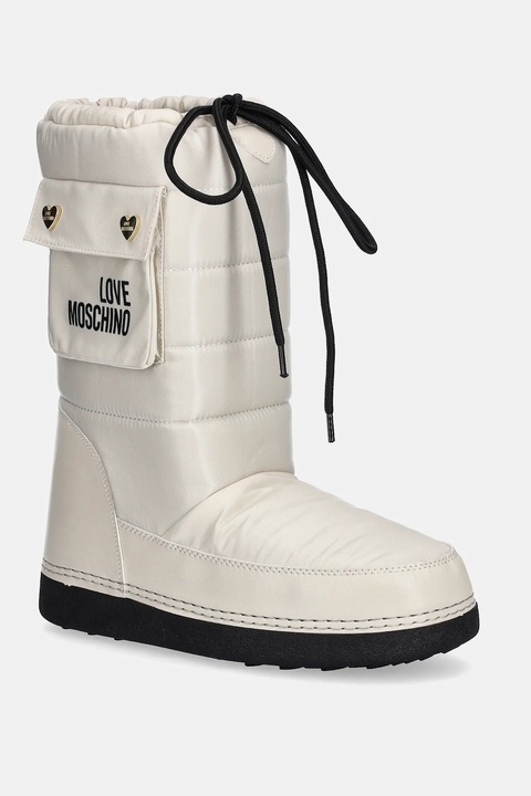 Love Moschino śniegowce kolor beżowy JA24452G0NISL128 - zdjęcie produktu nr 1