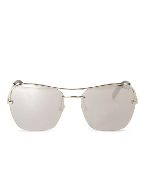 PUCCI square-frame mirrored-lenses sunglasses - Silver - zdjęcie produktu nr 1