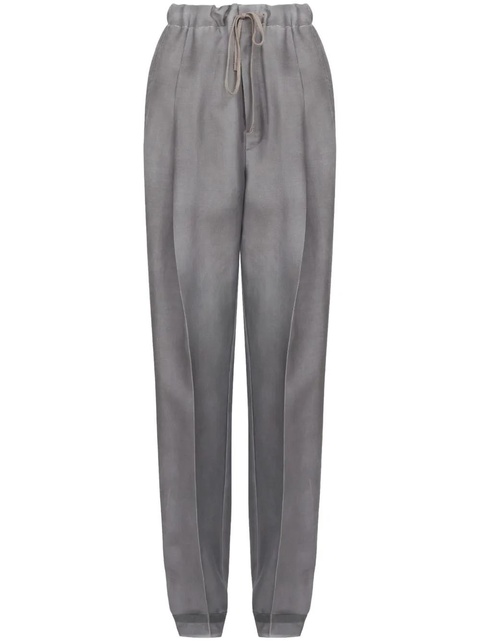 Maison Margiela four stitch-logo long-length track pants - Grey - zdjęcie produktu nr 1