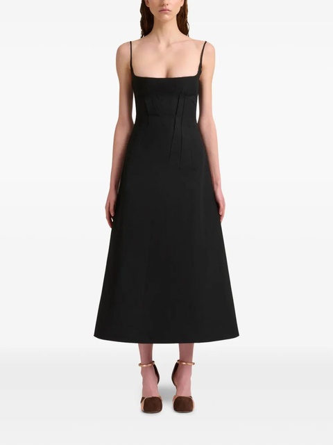 Marni pleat-detailing midi dress - Black - zdjęcie produktu nr 2