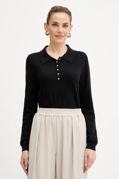 Morgan sweter damski kolor czarny lekki MPOLI - zdjęcie produktu nr 1