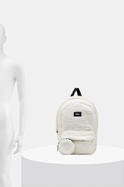 Vans plecak kolor beżowy mały gładki VN000Q9AFS81 - zdjęcie produktu nr 1