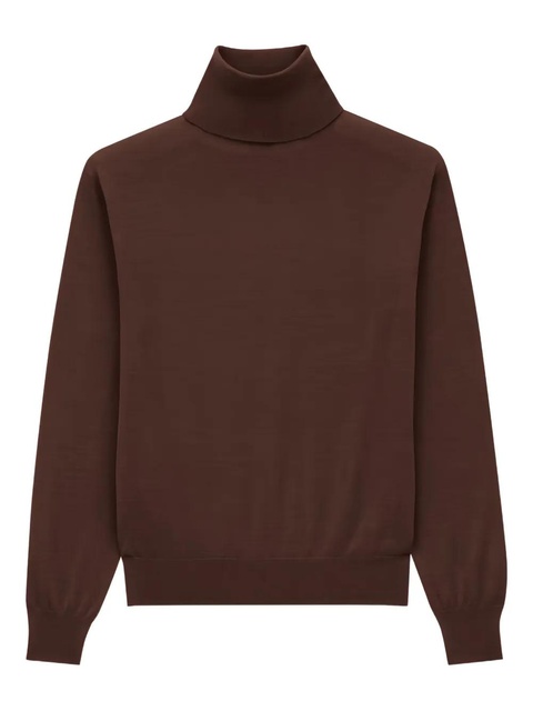 Saint Laurent roll-neck cashmere sweater - Brown - zdjęcie produktu nr 1