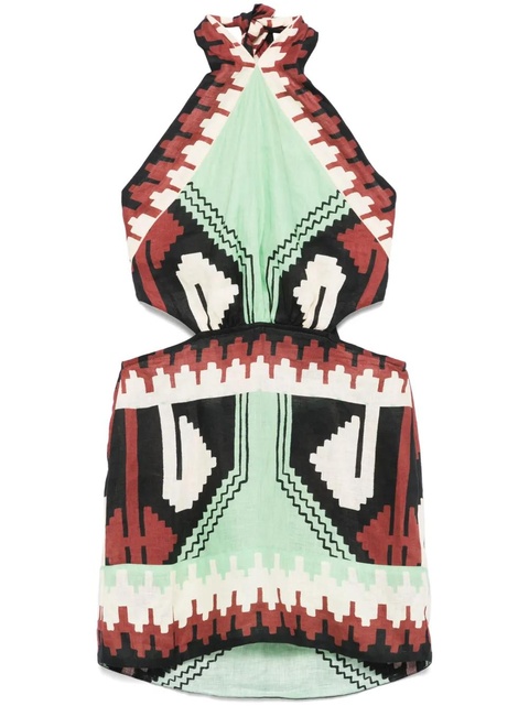 Johanna Ortiz Tide Strenght mini dress - Green - zdjęcie produktu nr 1