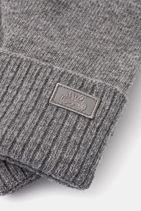 Weekend Max Mara rękawiczki wełniane ZAMIANEW damskie kolor szary 2525566055600 - zdjęcie produktu nr 2