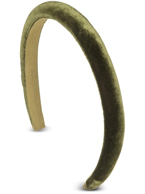 Jennifer Behr Tiana velvet headband - Green - zdjęcie produktu nr 1
