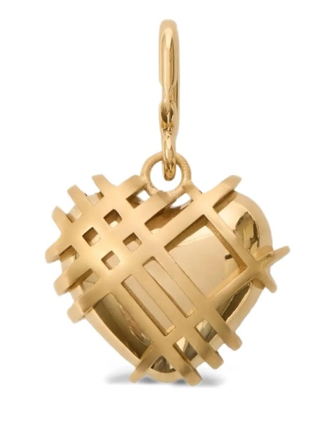 Burberry check-heart charm - Gold - zdjęcie produktu nr 1