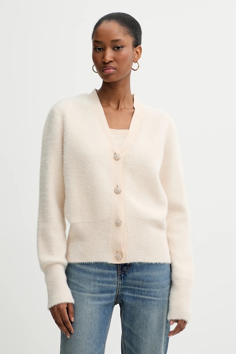 Blugirl Blumarine kardigan i top damski kolor beżowy lekki RF5235.MA39R - zdjęcie produktu nr 2