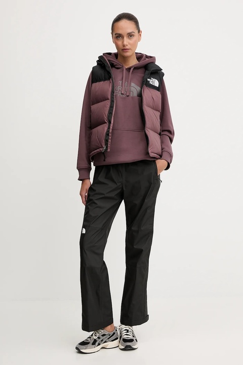 The North Face bezrękawnik puchowy 1996 Retro Nuptse kolor bordowy zimowy NF0A3XEPCAI1 - zdjęcie produktu nr 1