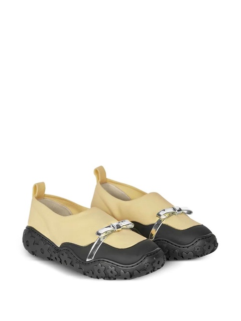 Cecilie Bahnsen Orlan bow-detail sneakers - Yellow - zdjęcie produktu nr 2