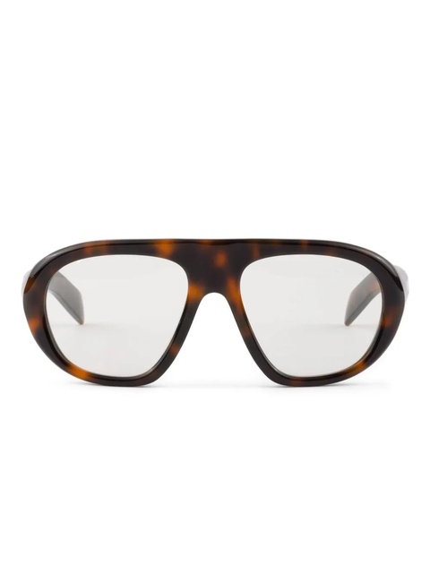 Prada Eyewear pilot-frame sunglasses - Brown - zdjęcie produktu nr 1