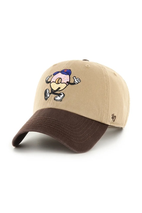 47 brand czapka z daszkiem bawełniana MLB New York Mets kolor zielony B-CARCU16GWS-KH - zdjęcie produktu nr 1