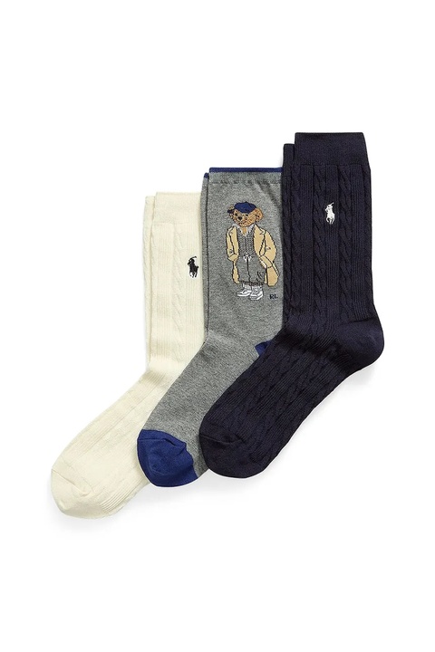 Polo Ralph Lauren skarpetki 3-pack kolor granatowy 455982948 - zdjęcie produktu nr 2