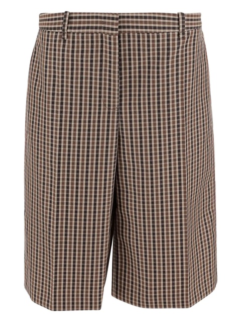 Jil Sander plaid wool shorts - Brown - zdjęcie produktu nr 1
