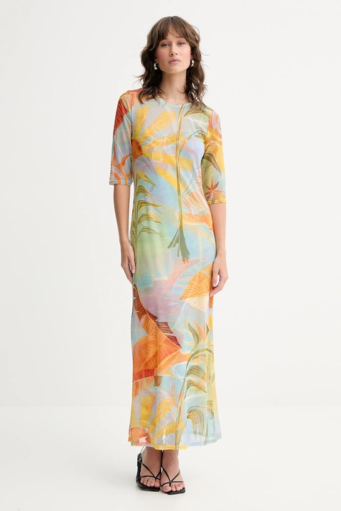 Never Fully Dressed sukienka Sydney kolor niebieski maxi prosta NFDDR2959 - zdjęcie produktu nr 1