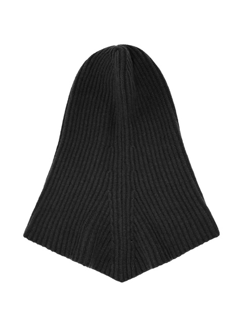 PINKO ribbed drawstring balaclava - Black - zdjęcie produktu nr 2