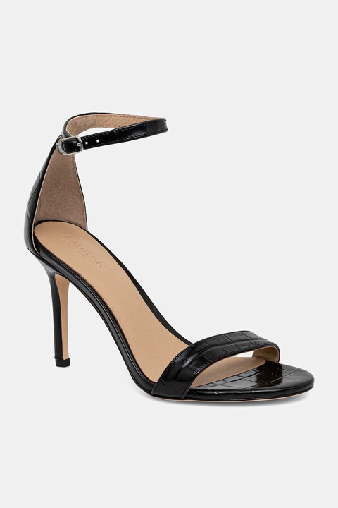 Lauren Ralph Lauren sandały skórzane Allie kolor czarny 802974367006 - zdjęcie produktu nr 1