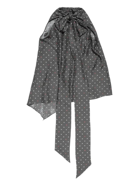 Acne Studios bow-tie asymmetric top - Grey - zdjęcie produktu nr 1