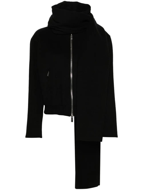 Blumarine felted bomber jacket - Black - zdjęcie produktu nr 1