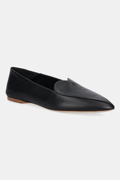 Fiorucci mokasyny skórzane Leather Heart Loafers damskie kolor czarny na płaskim obcasie W02SMASH413LE01BK01 - zdjęcie produktu nr 1