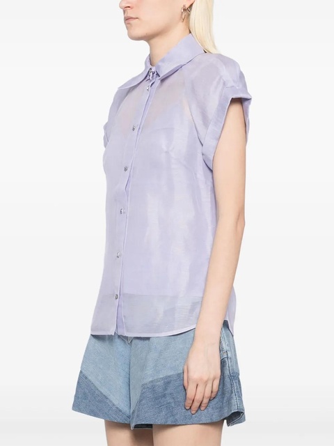 ZIMMERMANN crush fitted blouse - Purple - zdjęcie produktu nr 2
