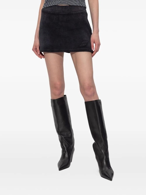 Alexander Wang embroidered cotton mini skirt - Black - zdjęcie produktu nr 2