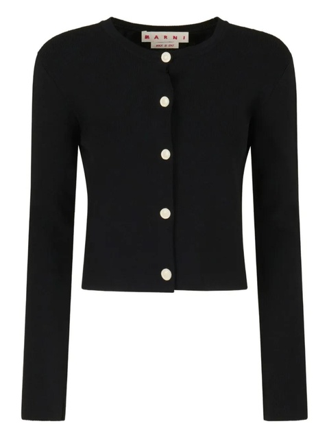Marni button-front long-sleeve cardigan - Black - zdjęcie produktu nr 1