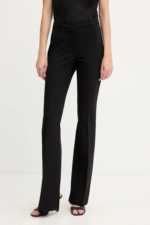 Pinko spodnie damskie kolor czarny proste high waist 105706 A2R9 - zdjęcie produktu nr 1